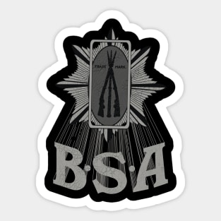 Vintage BSA Motorcycles Design Sticker